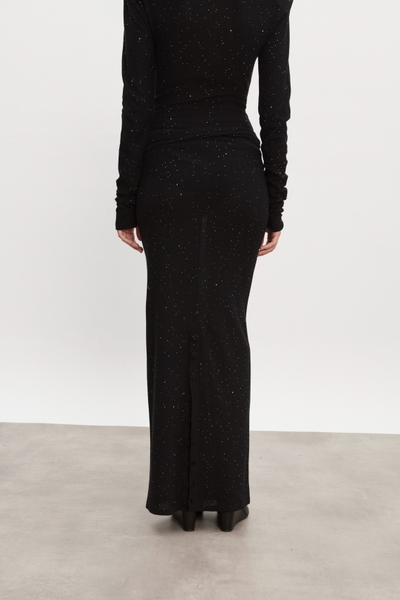 MAGNETIC KNITTED MAXI SKIRT 