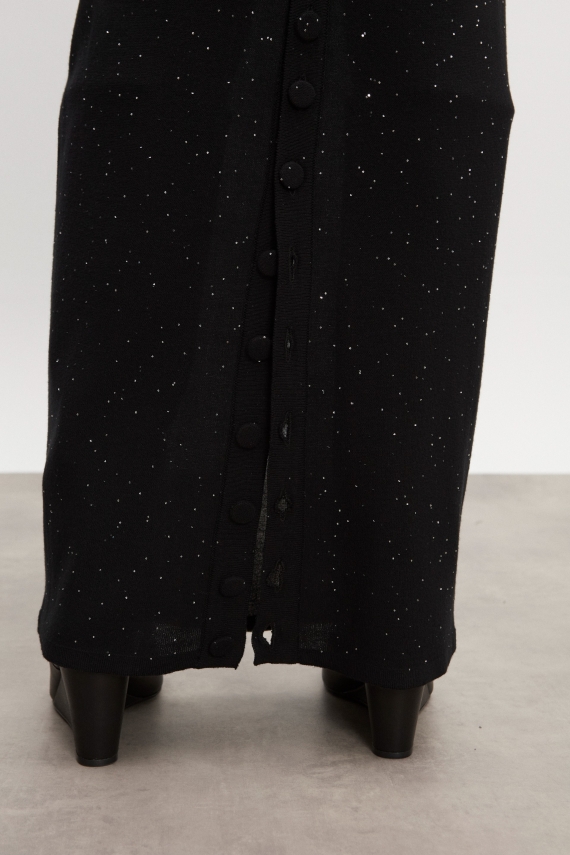 MAGNETIC KNITTED MAXI SKIRT 