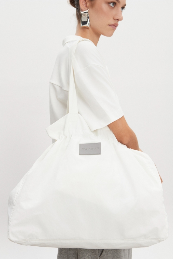 PAOLO TOTE BAG WHITE WOMEN/MEN