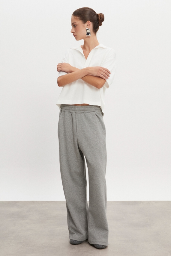 ZEN TRACKPANTS GREY MELANGE WOMEN/MEN
