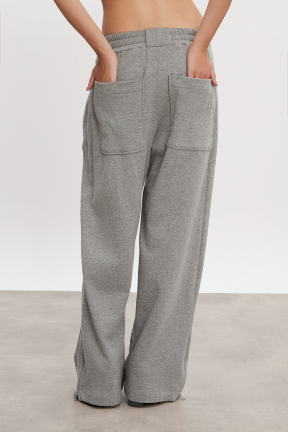 ZEN TRACKPANTS GREY MELANGE WOMEN/MEN
