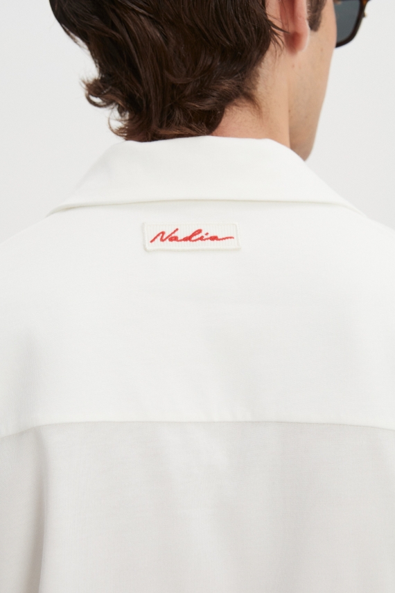 JAZZ POLO BLOUSE WOMEN/MEN WHITE