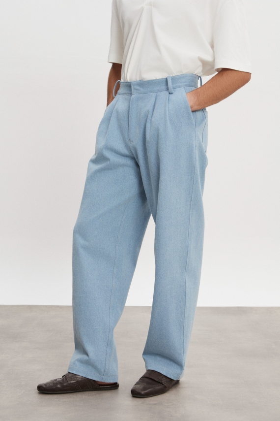 AMERICA DENIM TROUSERS LIGHT BLUE