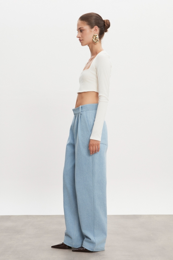 AMERICA DENIM TROUSERS LIGHT BLUE