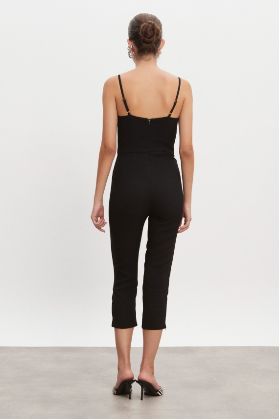 CALIFORNIA CAPRI JUMPSUIT BLACK