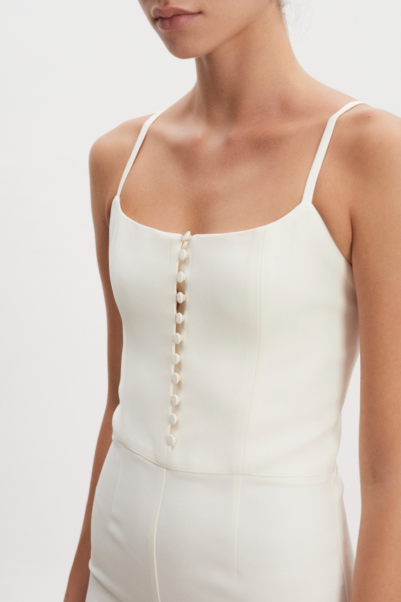 CALIFORNIA CAPRI JUMPSUIT OFF WHITE
