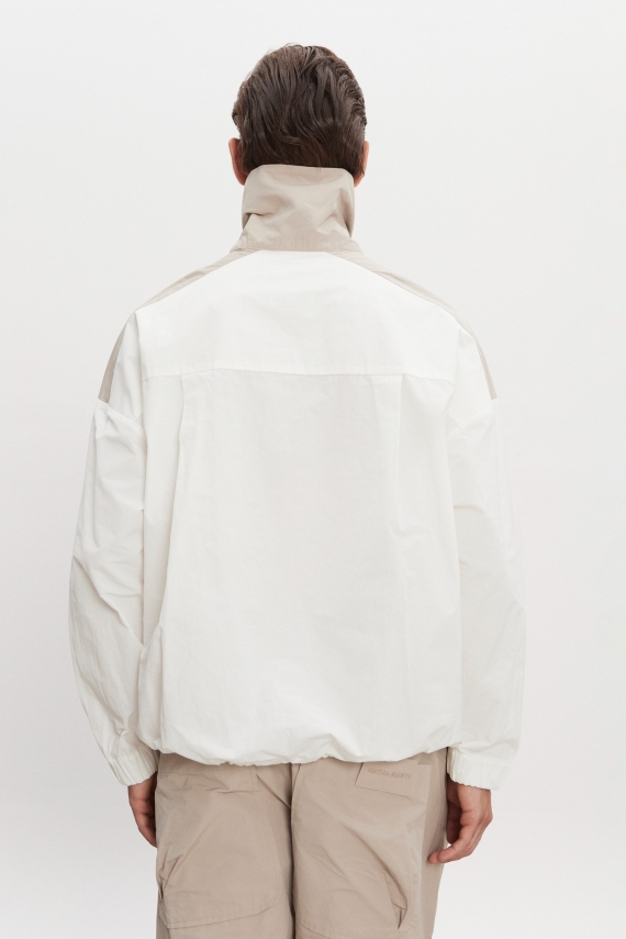 PAOLO WIND ANORAK MEN WHITE/GREIGE