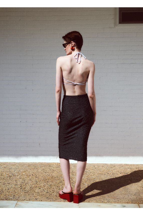 BLACK PEARL SKIRT BLACK