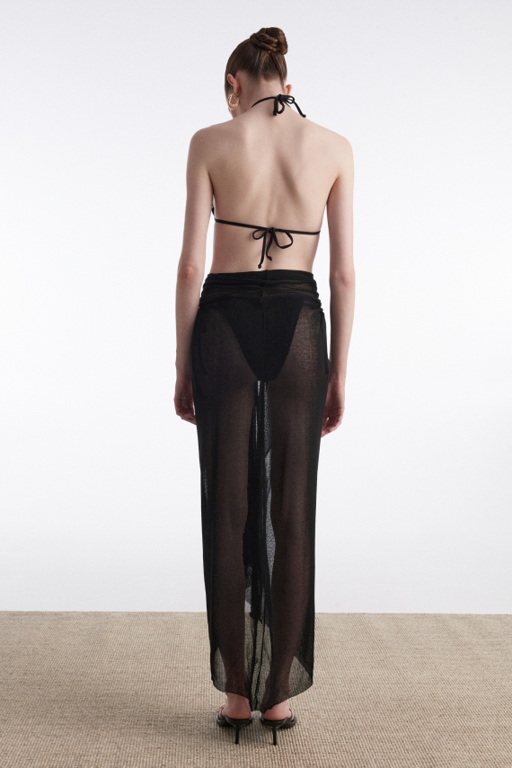 NO.26 KNITTED SARONG BLACK