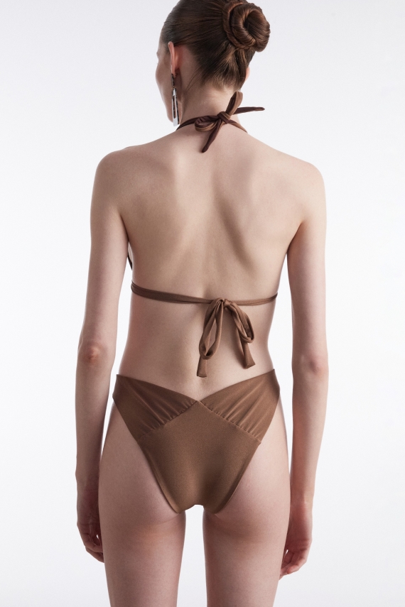 ANNA BIKINI DOUBLE FACE BROWN