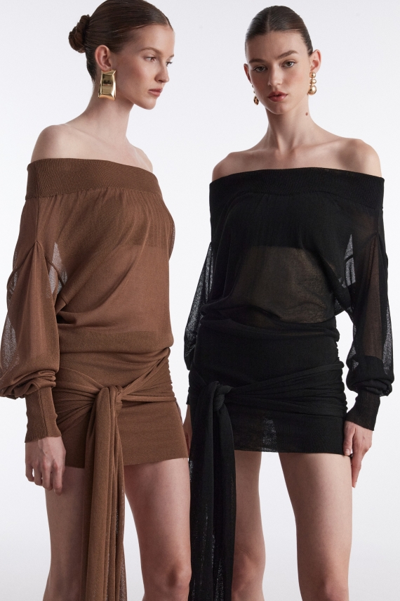NO.26 MINI DRESS BLACK