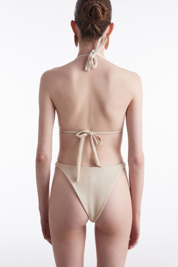ANNA BIKINI BEIGE WHITE DOUBLE FACE