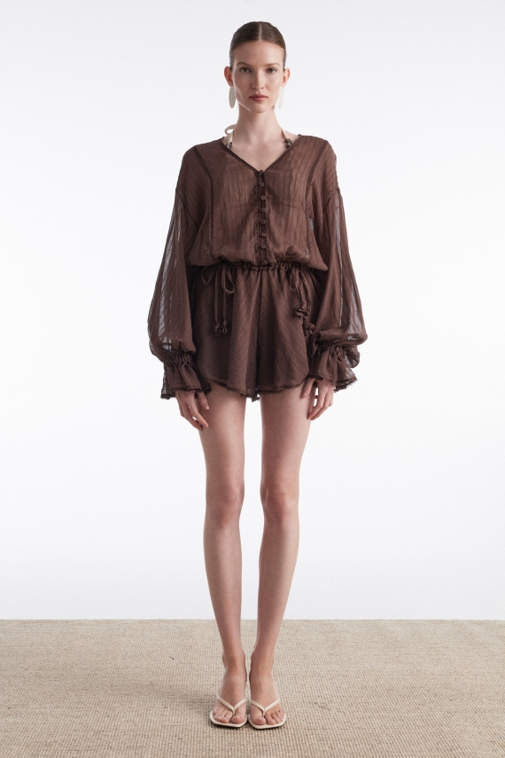 HAN PLAYSUIT BROWN
