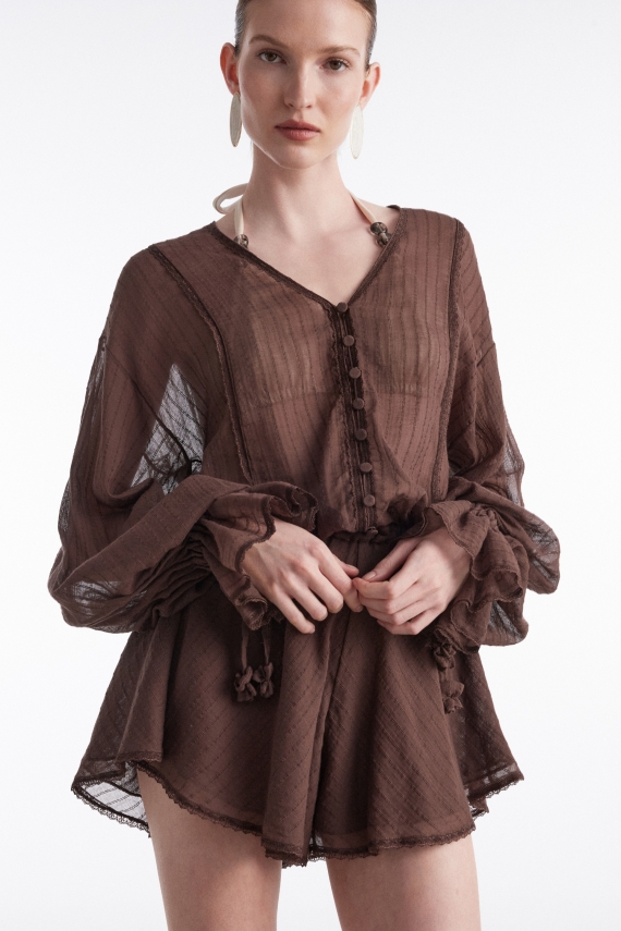 HAN PLAYSUIT BROWN
