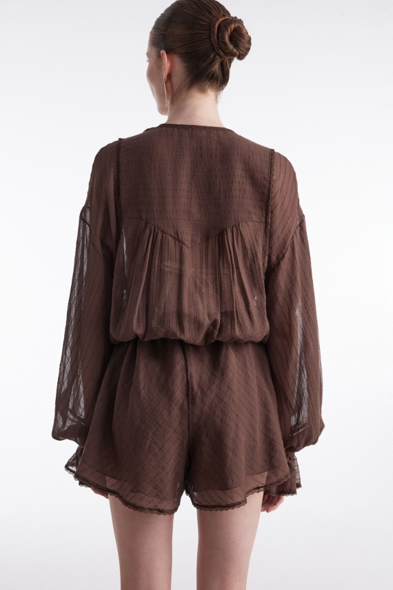 HAN PLAYSUIT BROWN