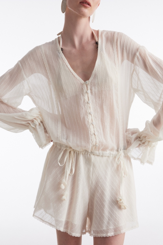 HAN PLAYSUIT OFF WHITE