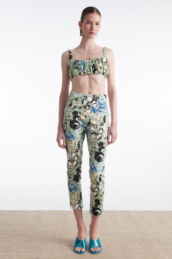 ALICE TOP FLORAL BLUE