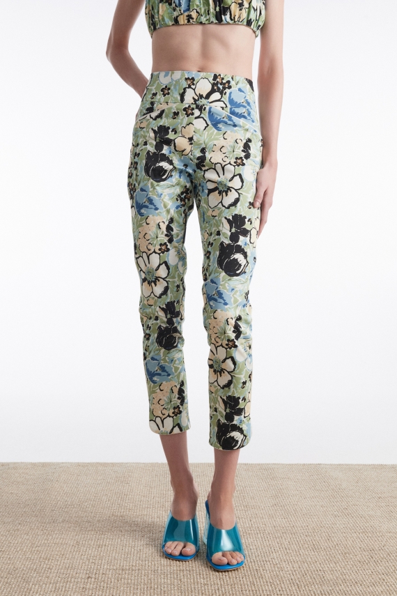 ALICE TROUSERS FLORAL BLUE