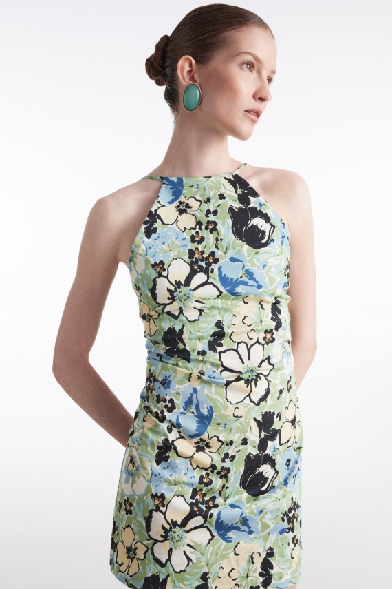 ALICE MINI DRESS FLORAL BLUE