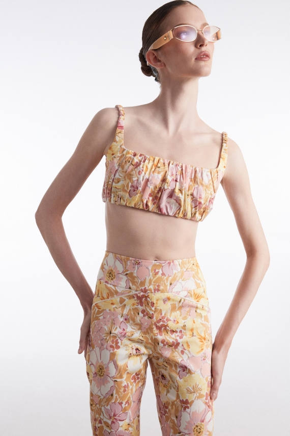 ALICE TOP FLORAL PINK