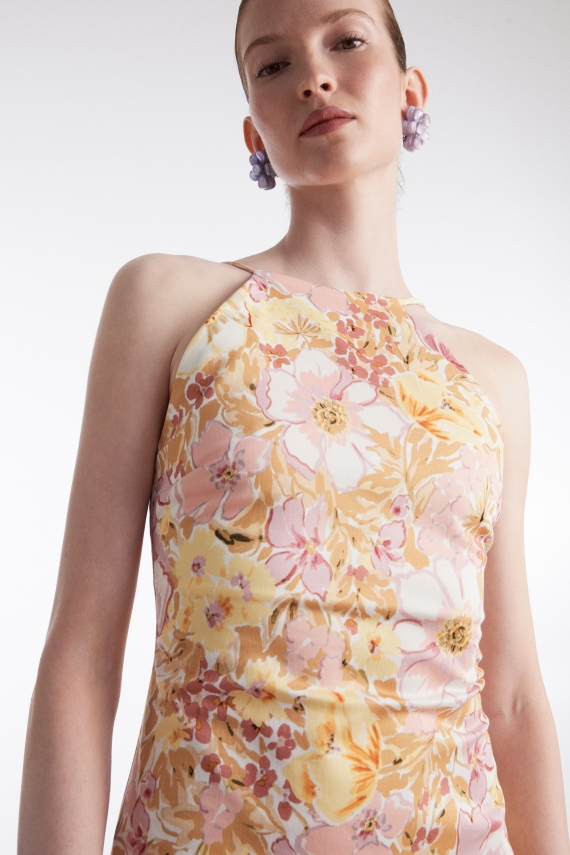 ALICE MINI DRESS FLORAL PINK