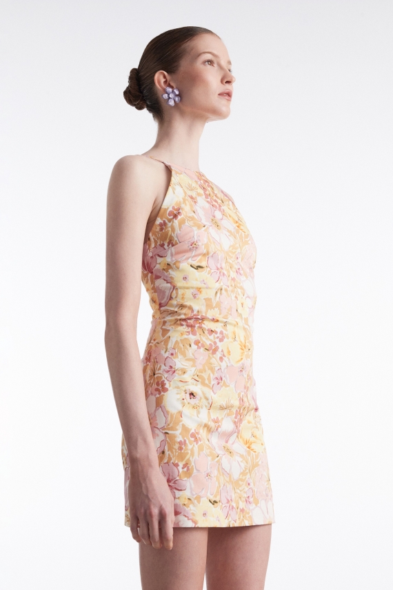 ALICE MINI DRESS FLORAL PINK
