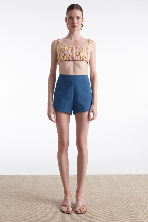 SALTWATER DENIM SHORTS BLUE