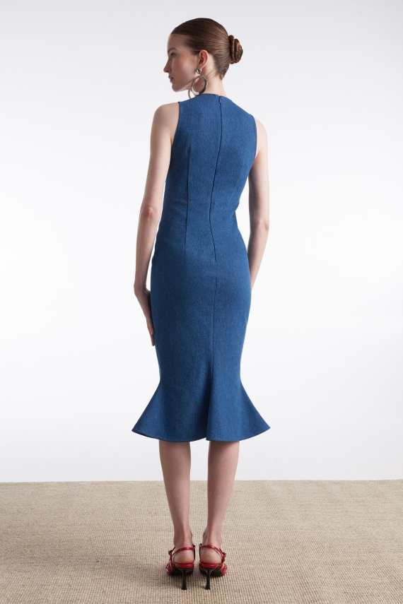 SALTWATER DENIM DRESS BLUE