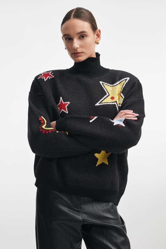 ASTROWILD KNITTED BLOUSE