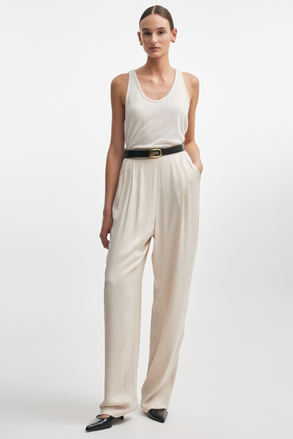 ESPRESSO TROUSERS ECRU