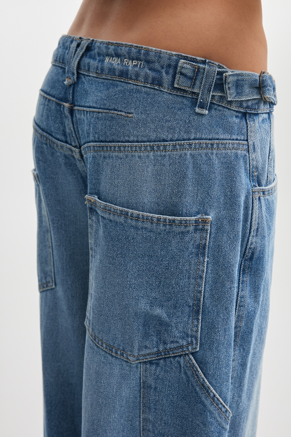 JEANIE DENIM TROUSERS BLUE