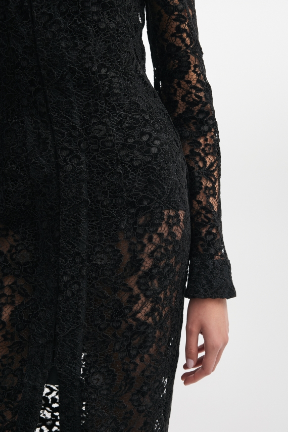 LACER DRESS BLACK