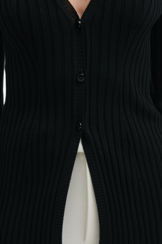 FEMME KNITTED CARDIGAN BLACK