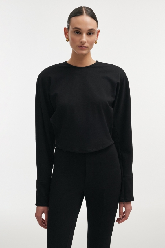 FLEUR TOP BLACK