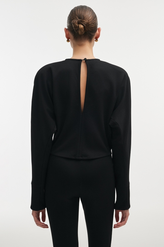 FLEUR TOP BLACK