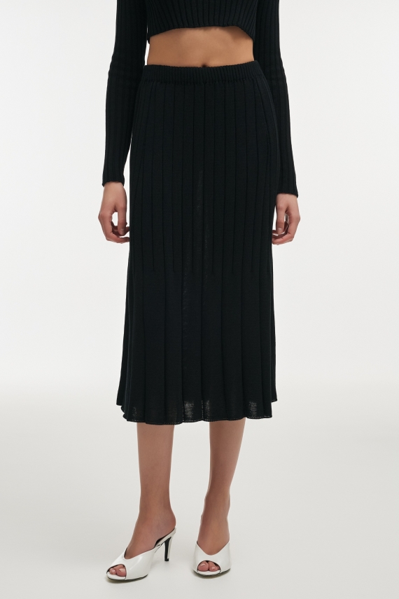 FEMME KNITTED SKIRT BLACK