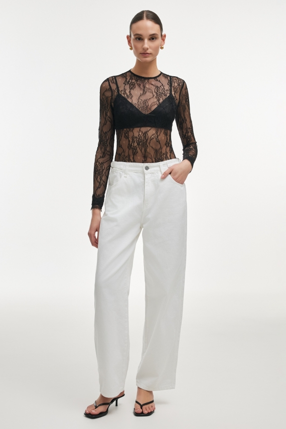 VEIL BODYSUIT BLACK
