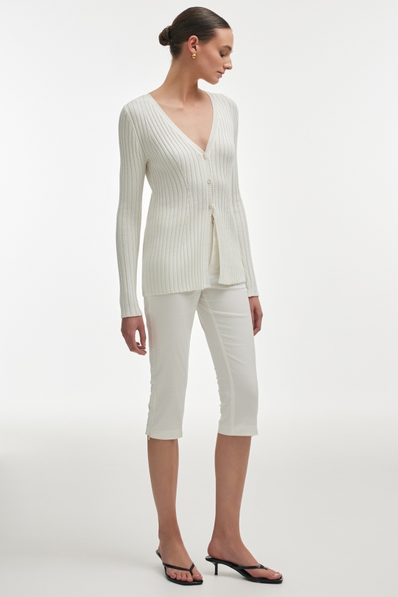 FEMME KNITTED CARDIGAN WHITE