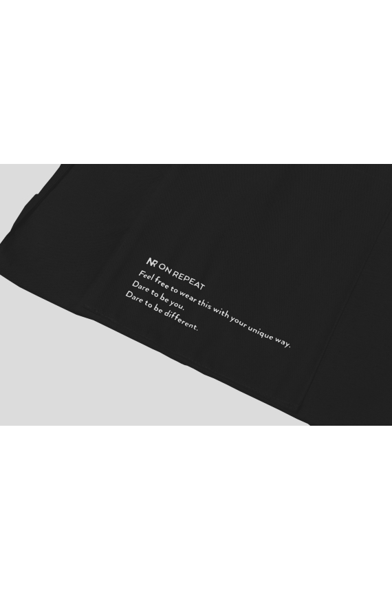 NR ON REPEAT TOTE BAG |BLACK EDITION