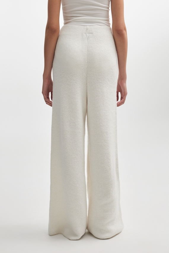 DONNA KNITTED TROUSERS WHITE