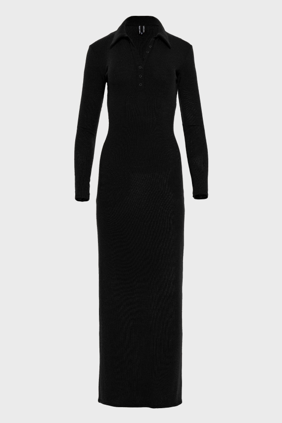 WHITNEY LONG SLEEVE DRESS BLACK