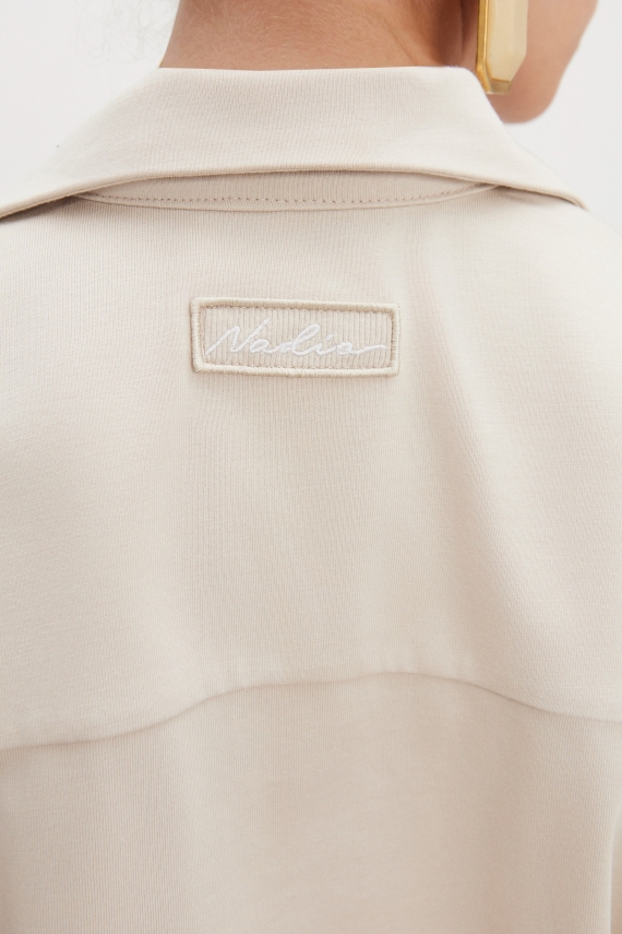 JAZZ POLO BLOUSE BEIGE WOMEN/MEN