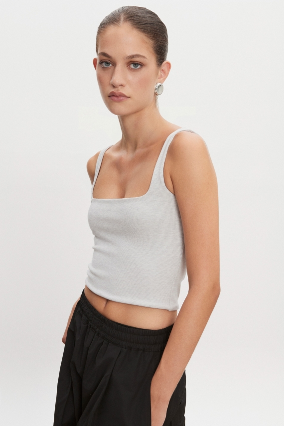 BITE TOP GREY MELANGE