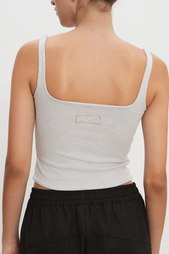 BITE TOP GREY MELANGE