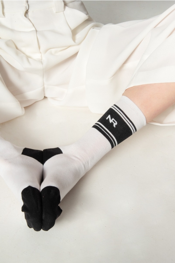 STRIPES N LOGO SOCKS 