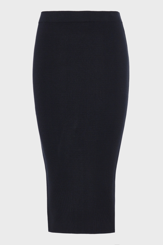 HEAVEN KNITTED MIDI SKIRT BLACK