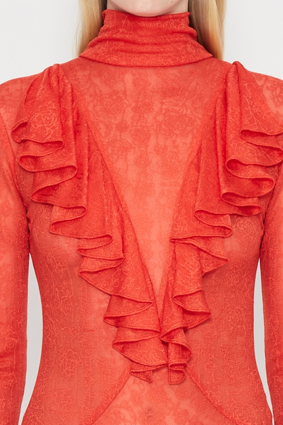 FLARE OF HEAVEN BODY FIRE RED