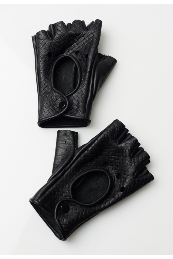 MOMENTUM LEATHER BLACK GLOVES
