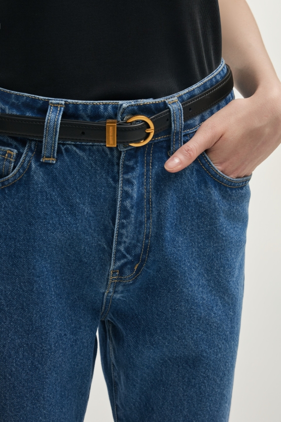 ROCKY LEATHER BELT BLACK