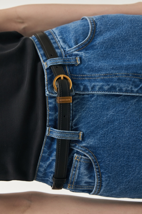 ROCKY LEATHER BELT BLACK